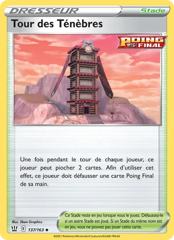Carte Pokémon Tour des Ténèbres #137 — Styles de Combat