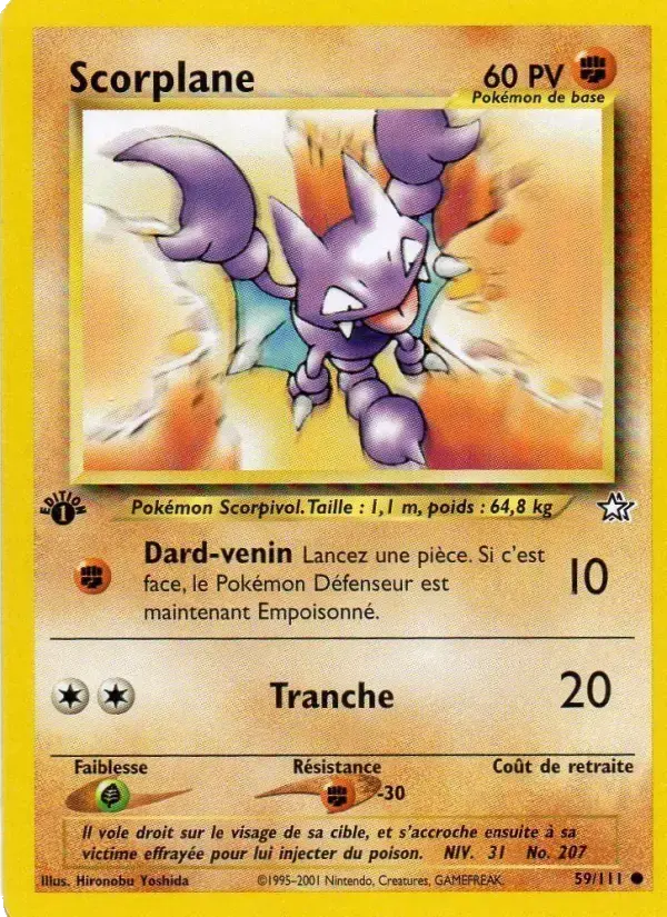Carte Pokémon Scorplane #59 — Neo Genesis