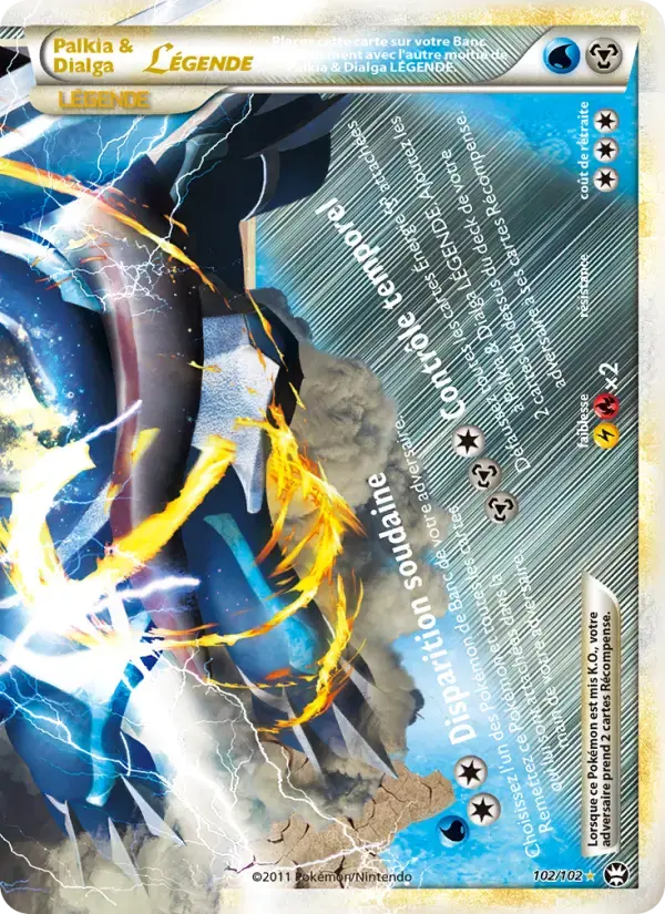 Carte Pokémon Palkia & Dialga LÉGENDE #102 — Triomphe