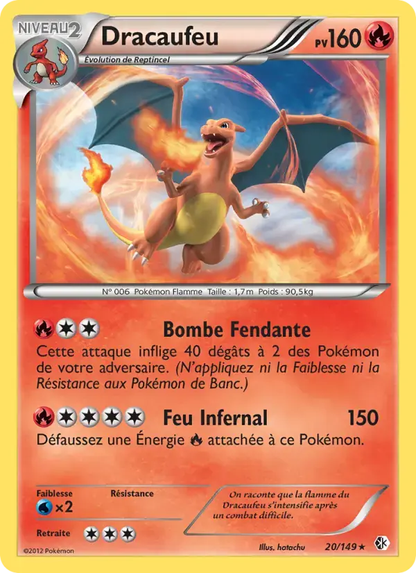 Carte Pokémon Dracaufeu #20 — Frontières Franchies