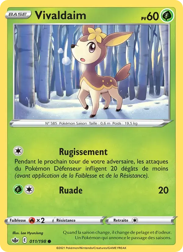 Carte Pokémon Vivaldaim #11 — Règne de Glace