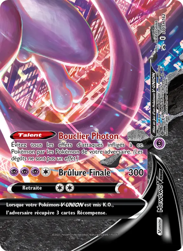 Carte Pokémon Mewtwo V-UNION #SWSH162 — Promos Épée et Bouclier