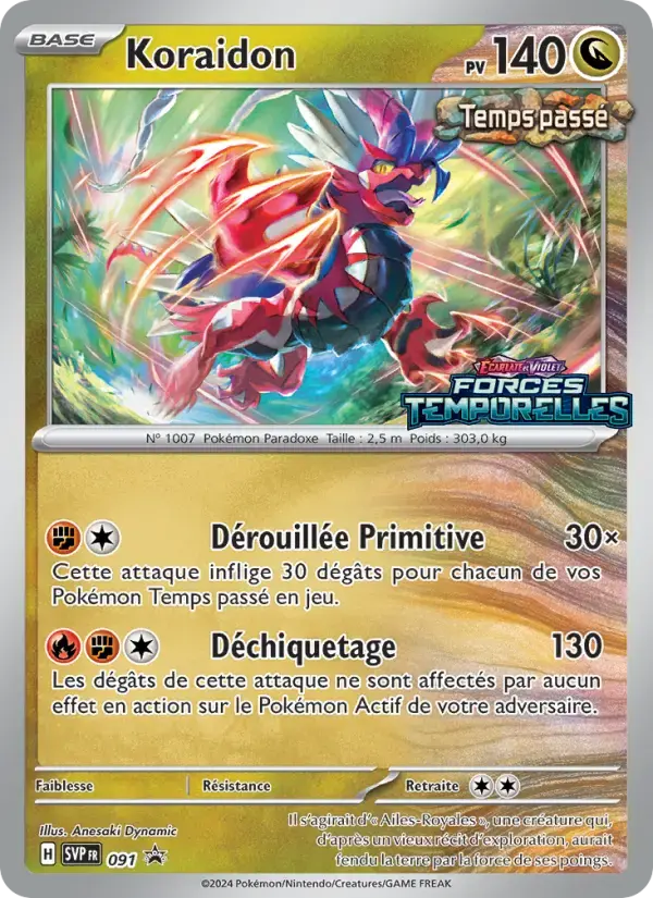Carte Pokémon Koraidon #91 — Promos Écarlate et Violet