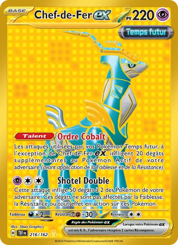 Carte Pokémon Chef-de-Fer-ex #216 — Forces Temporelles