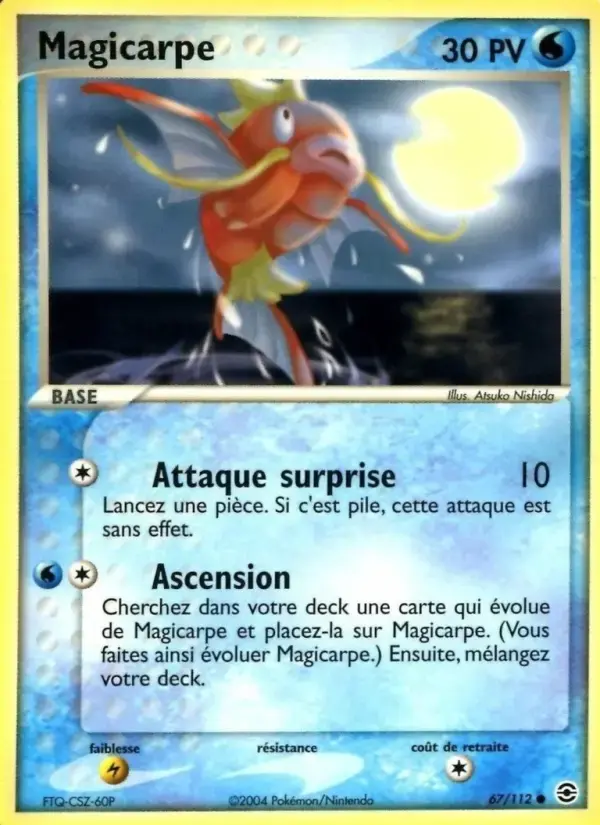 Carte Pokémon Magicarpe #67 — Rouge Feu & Vert Feuille