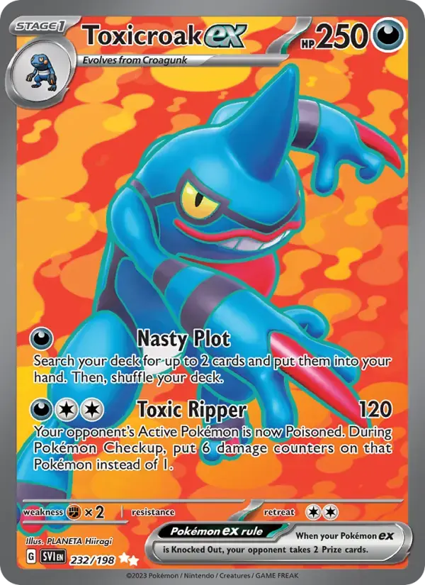 Toxicroak ex #232 — Scarlet & Violet