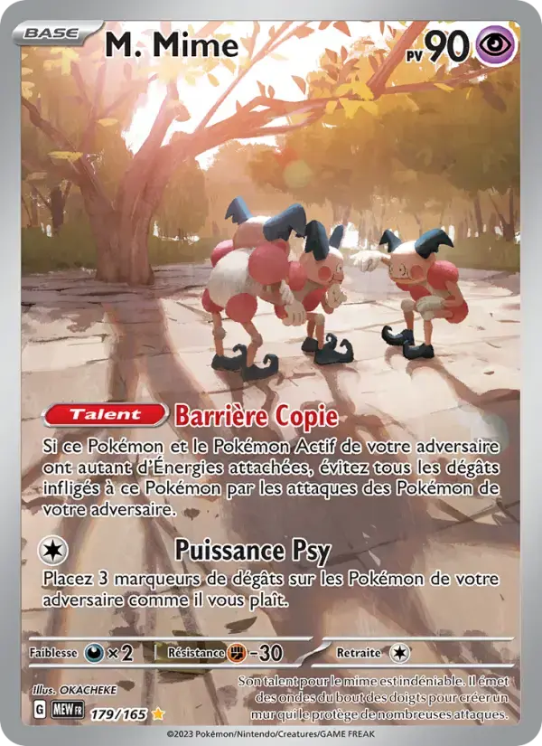 Carte Pokémon M. Mime #179 — Pokémon 151
