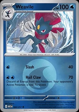 Weavile #045 Non Holo — Ascended Heroes