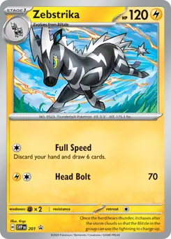 Carte Pokémon Zéblitz #201 — Promos Écarlate et Violet