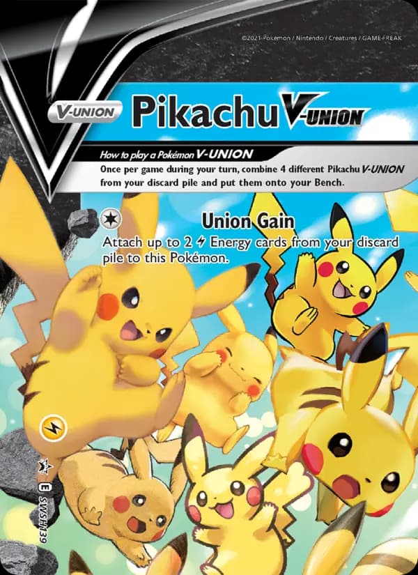 Pikachu V-UNION #SWSH139 — Sword & Shield Promos
