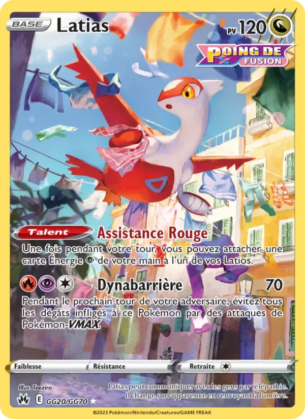 Carte Pokémon Latias #GG20 — Zénith Suprême
