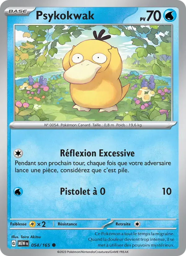 Carte Pokémon Psykokwak #054 — Pokémon 151