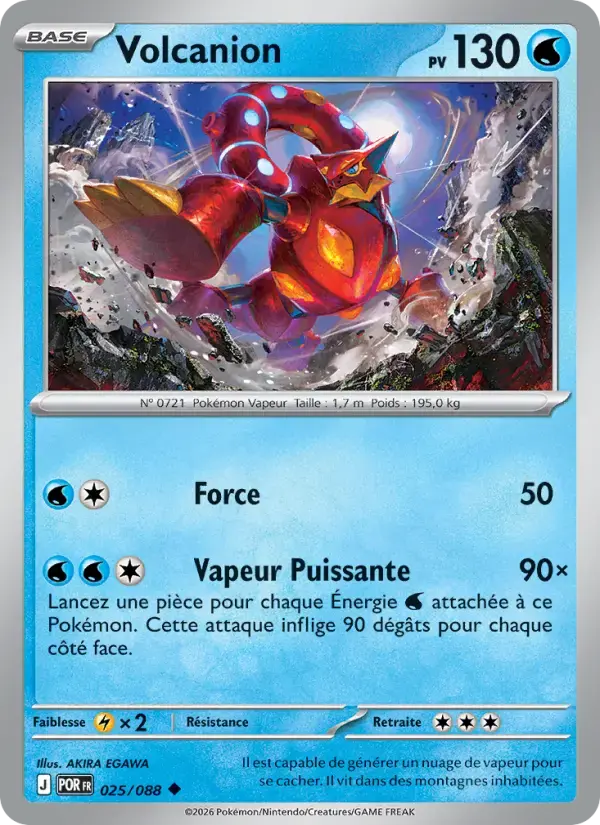 Carte Pokémon Volcanion #025 — Équilibre Parfait