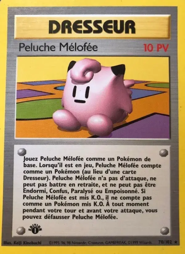 Carte Pokémon Peluche Mélofée #70 — Set de Base