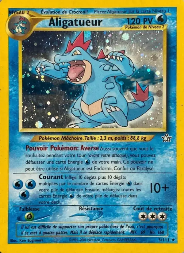 Carte Pokémon Aligatueur #5 — Neo Genesis
