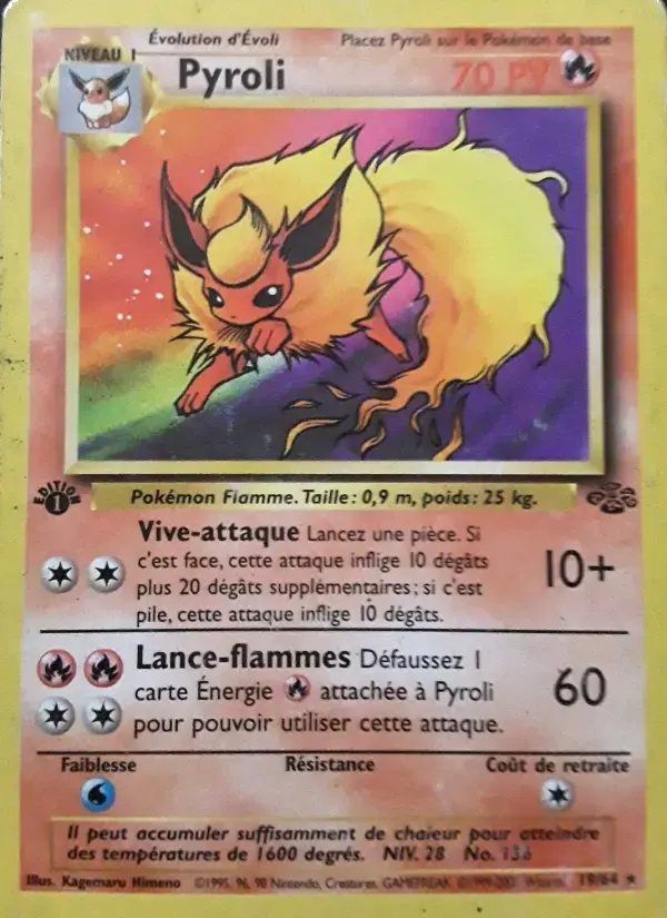 Carte Pokémon Pyroli #19 — Jungle