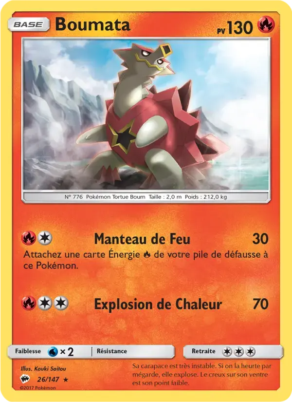 Carte Pokémon Boumata #26 — Ombres Ardentes