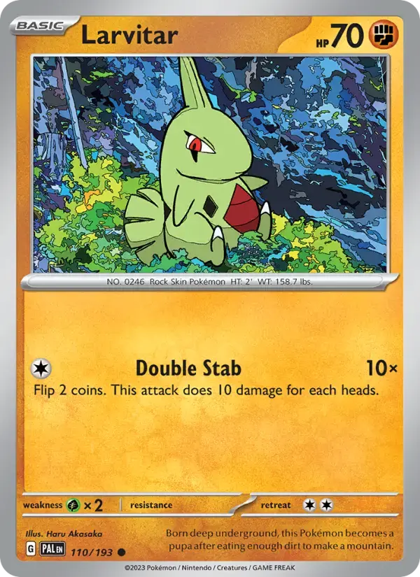 Larvitar #110 — Paldea Evolved