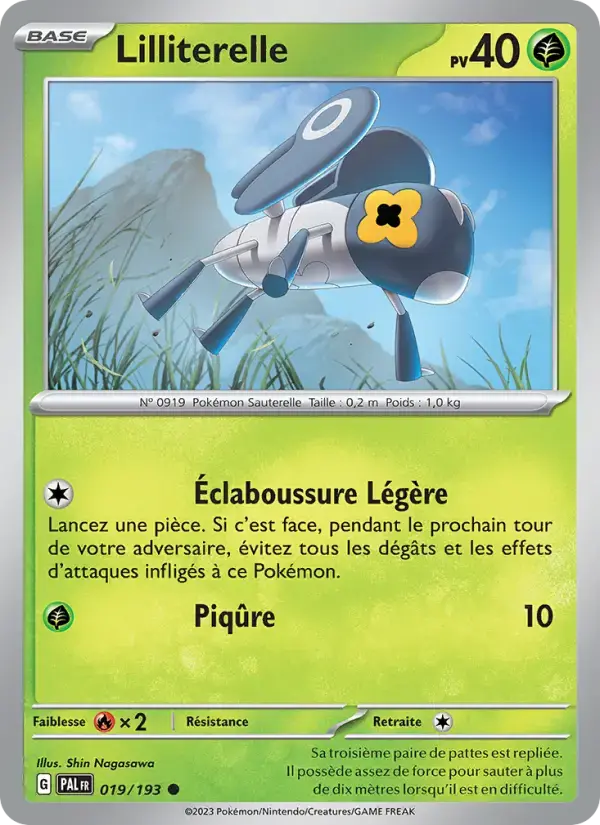 Carte Pokémon Lilliterelle #019 — Évolutions à Paldea