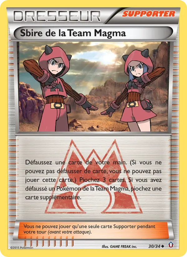 Carte Pokémon Sbire de la Team Magma #30 — Double Danger