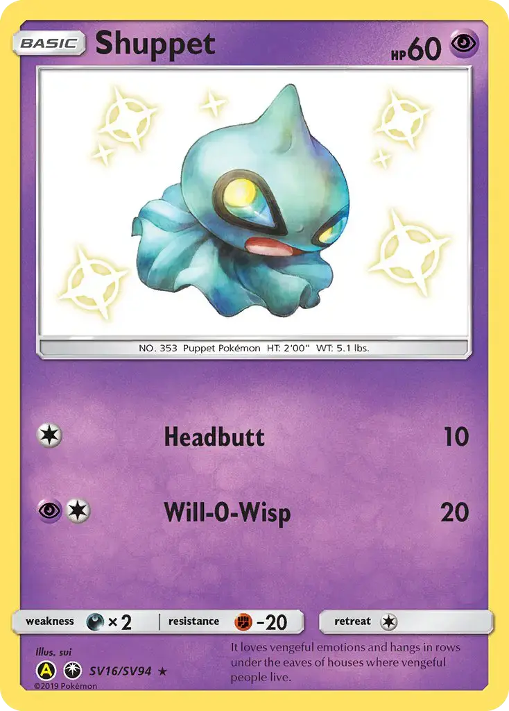 Shuppet #SV16 — Hidden Fates