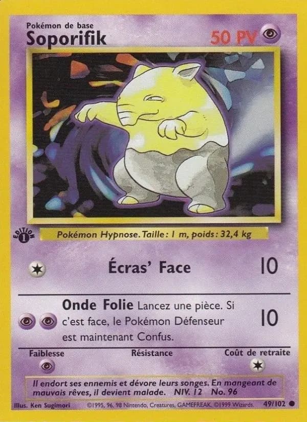 Carte Pokémon Soporifik #49 — Set de Base