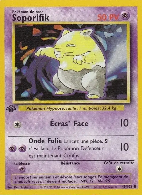 Carte Pokémon Soporifik #49 — Set de Base