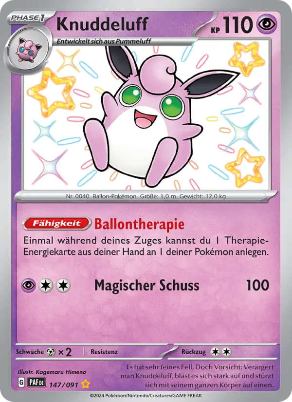 Carte Pokémon Grodoudou #147 — Destinées de Paldea