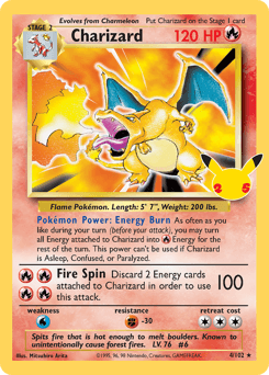 Carte Pokémon Dracaufeu #27 — Célébrations