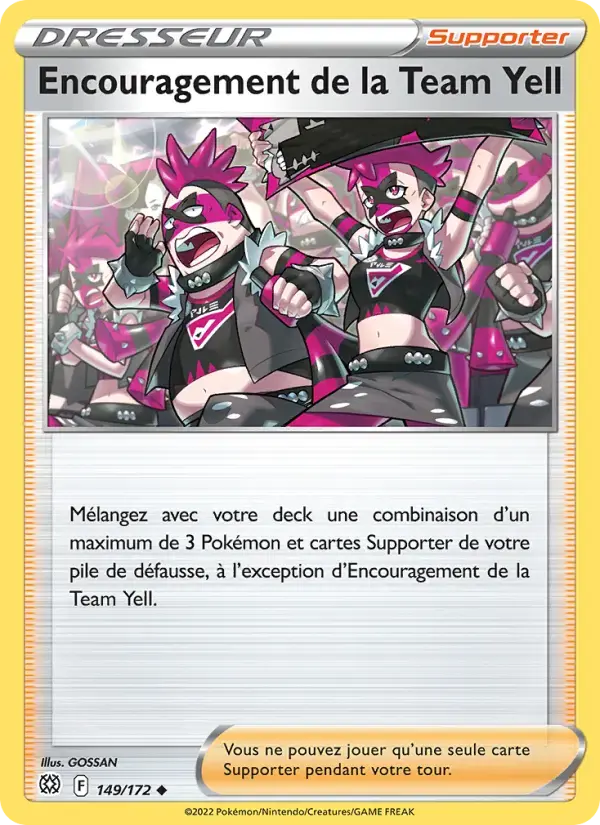 Carte Pokémon Encouragement de la Team Yell #149 — Stars Étincelantes