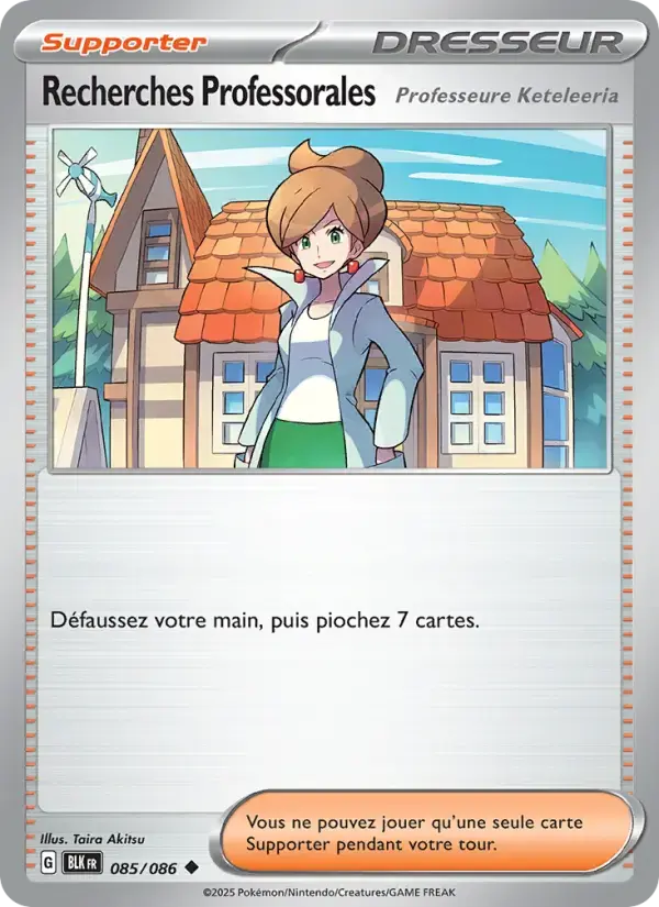 Carte Pokémon Recherches Professorales #085 — Foudre Noire
