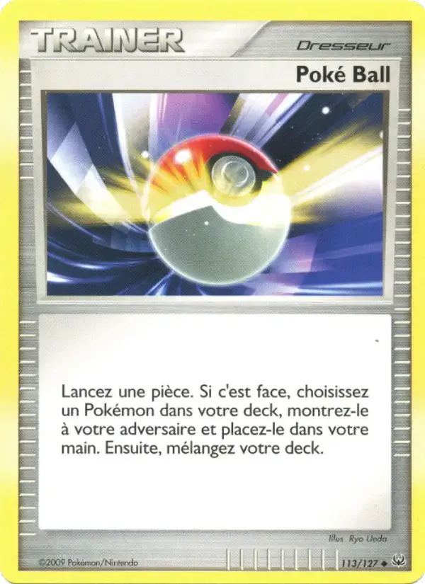 Carte Pokémon Poké Ball #113 — Platine