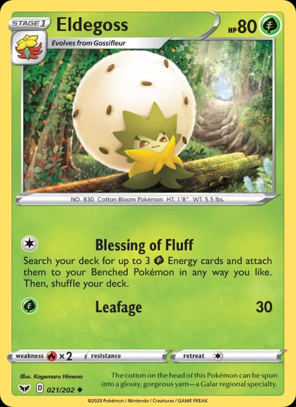 Eldegoss #21 — Sword & Shield