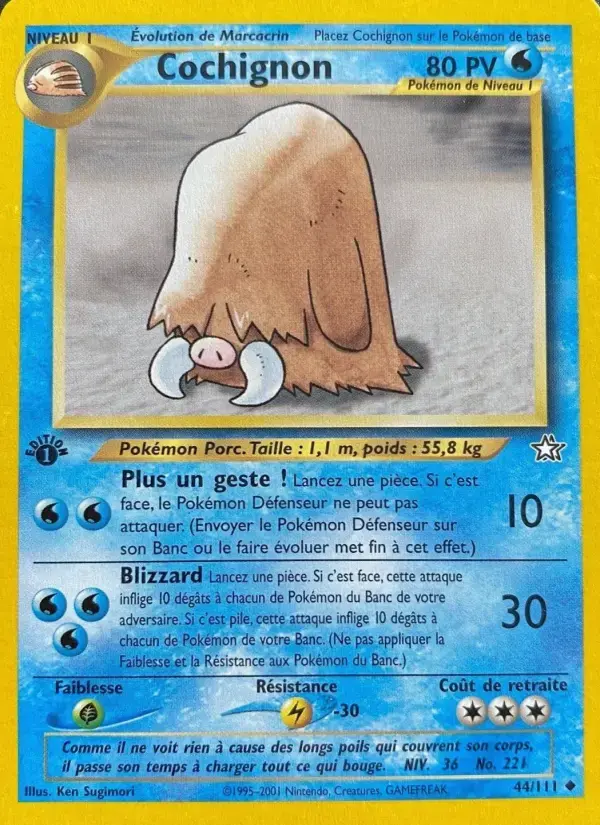Carte Pokémon Cochignon #44 — Neo Genesis