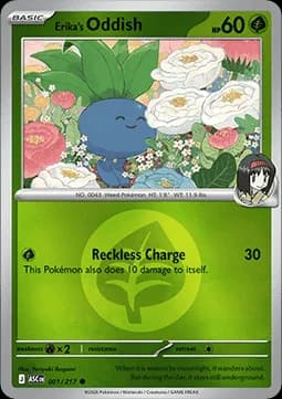 Erika's Oddish #001 Non Holo — Ascended Heroes