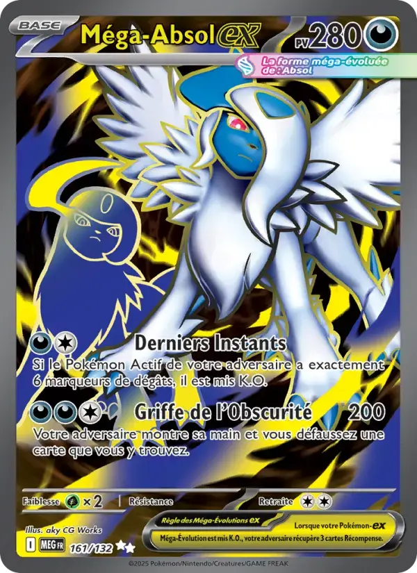 Carte Pokémon Méga-Absol-ex #161 — Méga-Évolution