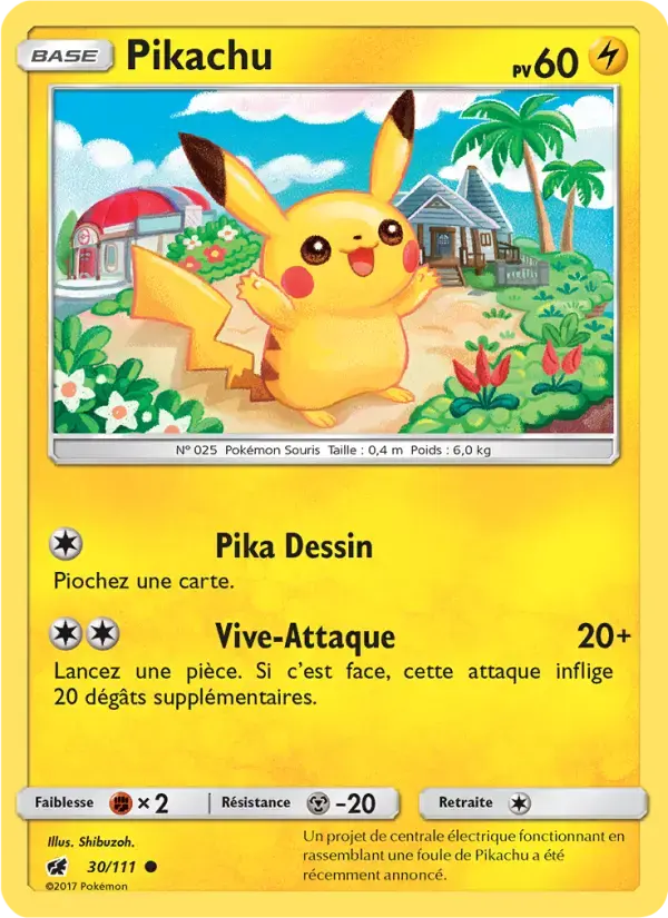 Carte Pokémon Pikachu #30 — Invasion Carmin