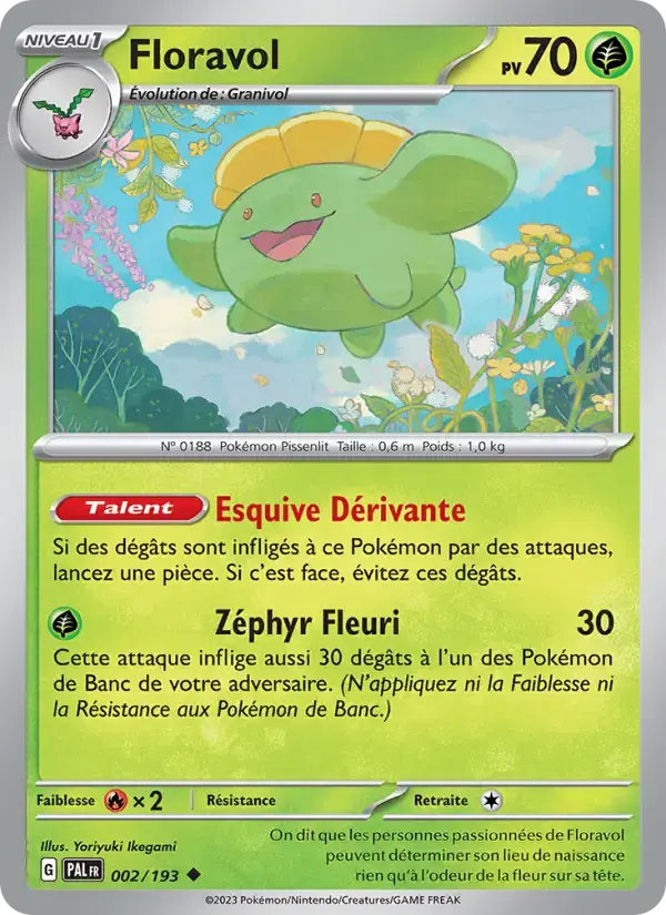 Carte Pokémon Floravol #002 — Évolutions à Paldea