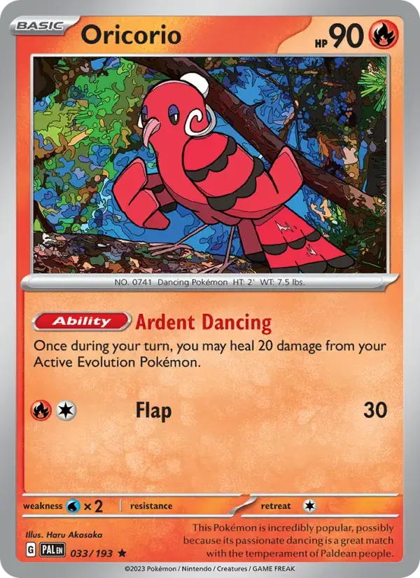 Oricorio #033 — Paldea Evolved