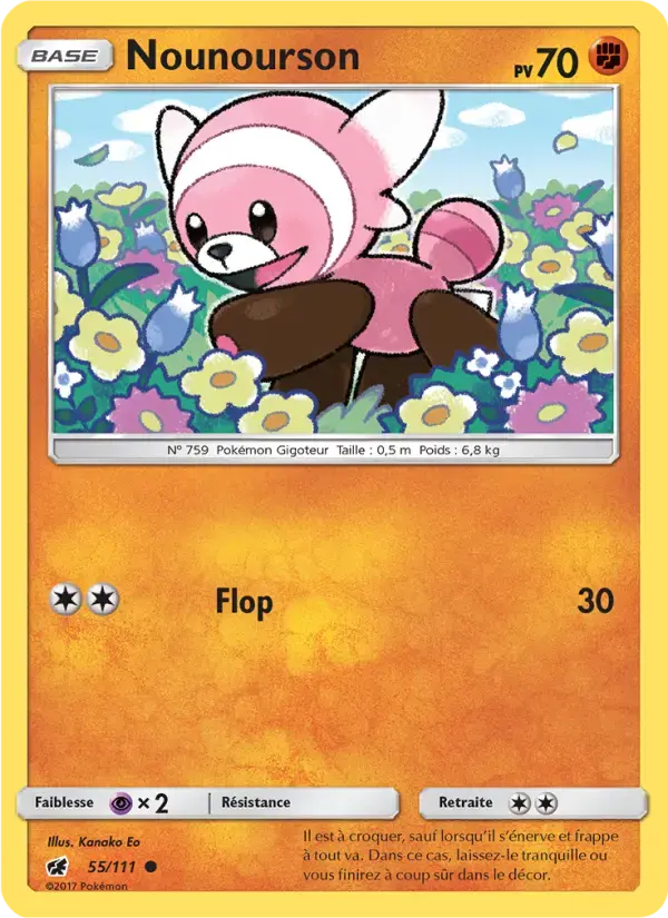 Carte Pokémon Nounourson #55 — Invasion Carmin
