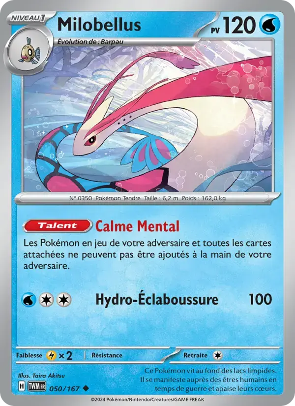 Carte Pokémon Milobellus #050 — Mascarade Crépusculaire