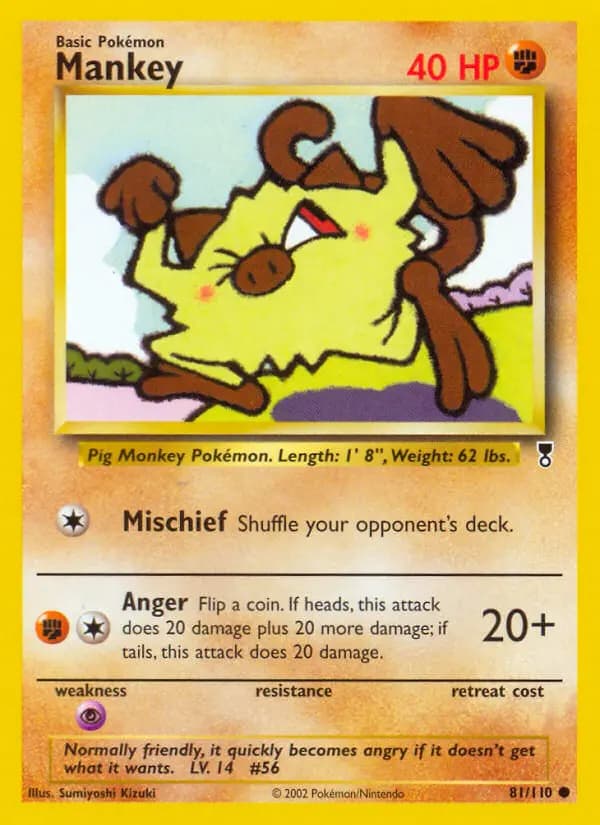 Mankey #81 — Legendary Collection