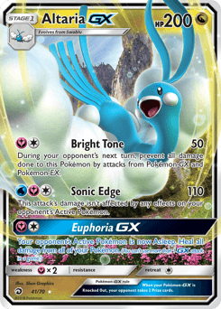Carte Pokémon Altaria GX #41 — Majesté des Dragons
