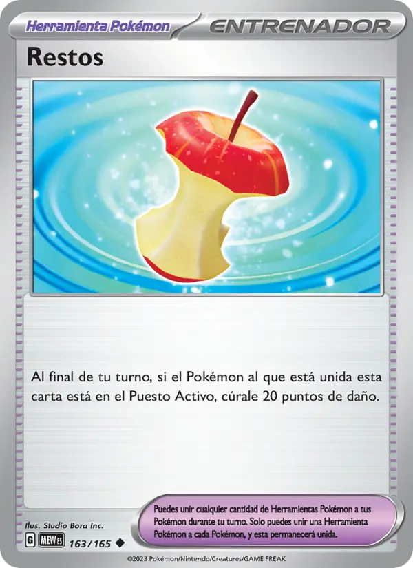 Carte Pokémon Restes #163 — Pokémon 151
