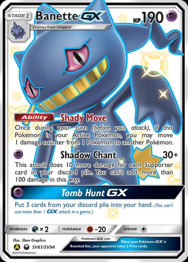 Banette-GX #SV61 — Hidden Fates