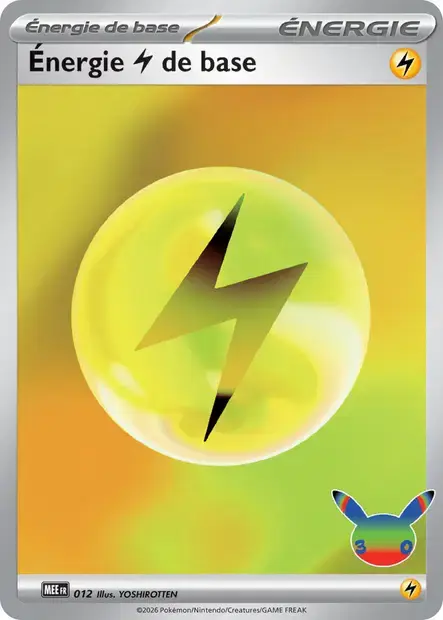 Carte Pokémon Énergie Electrik #012 — Énergies Méga-Évolution