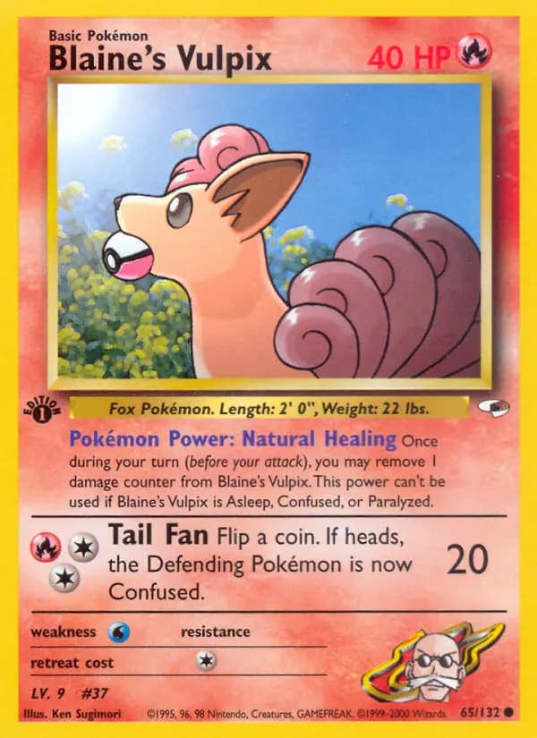 Blaine's Vulpix #65 — Gym Heroes