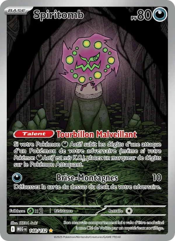 Carte Pokémon Spiritomb #148 — Méga-Évolution