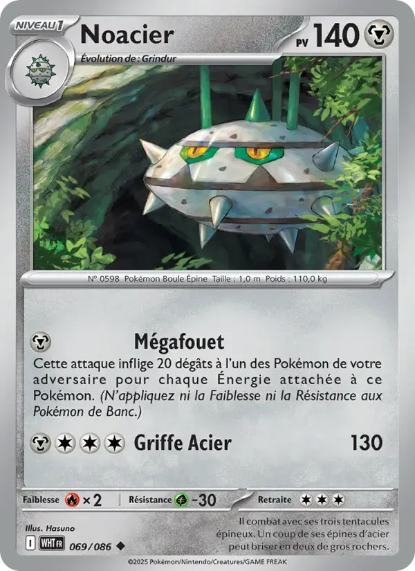 Carte Pokémon Noacier #069 — Flamme Blanche