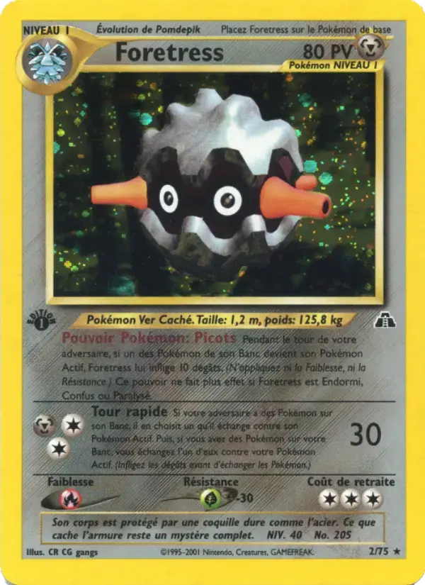 Carte Pokémon Foretress #2 — Neo Discovery